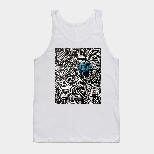 Snakeskin Boots v2 Tank Top by Ottograph